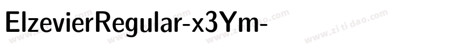 ElzevierRegular-x3Ym字体转换