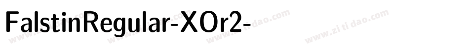 FalstinRegular-XOr2字体转换