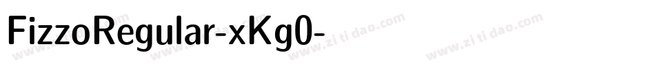 FizzoRegular-xKg0字体转换