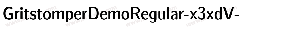 GritstomperDemoRegular-x3xdV字体转换