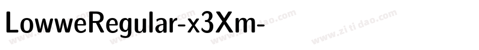 LowweRegular-x3Xm字体转换