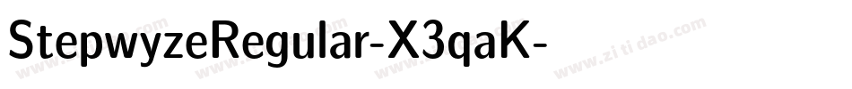 StepwyzeRegular-X3qaK字体转换