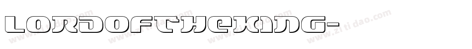 LordOfTheKing字体转换
