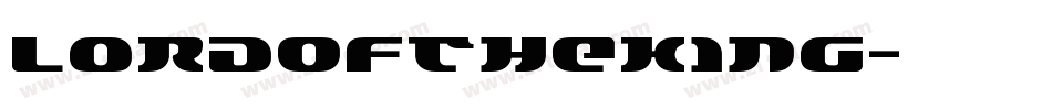 LordOfTheKing字体转换