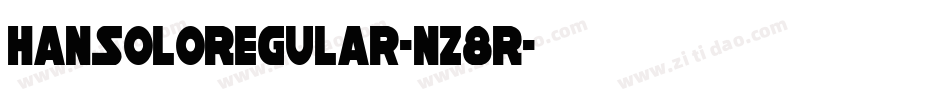 HanSoloRegular-nz8R字体转换