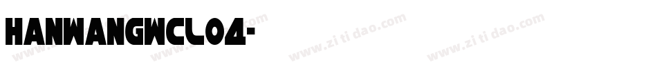 HanWangWCL04字体转换