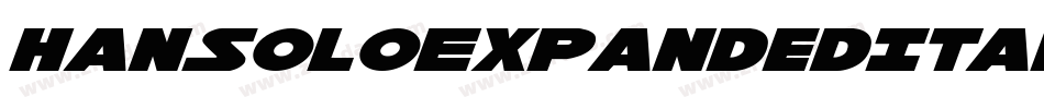 HanSoloExpandedItalic-2aml字体转换