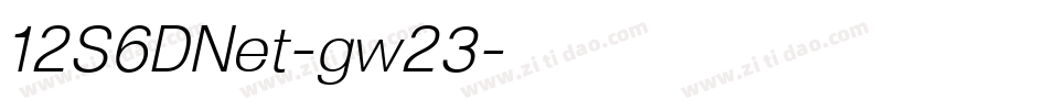 12S6DNet-gw23字体转换