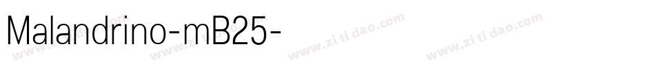 Malandrino-mB25字体转换