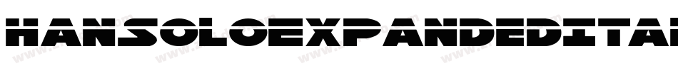 HanSoloExpandedItalic-2aml字体转换