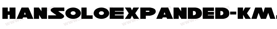 HanSoloExpanded-Km4A字体转换