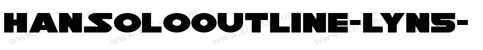 HanSoloOutline-lyn5字体转换