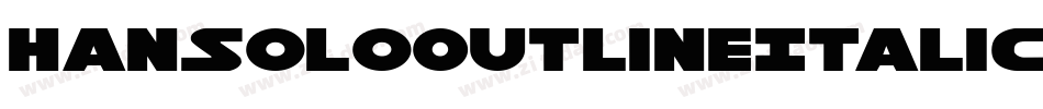 HanSoloOutlineItalic-nz81字体转换