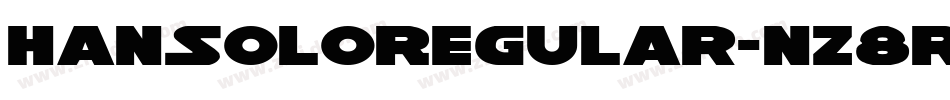 HanSoloRegular-nz8R字体转换