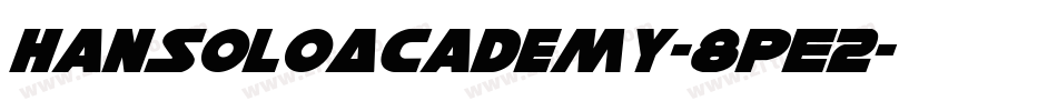 HanSoloAcademy-8pE2字体转换