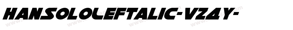 HanSoloLeftalic-vz4y字体转换