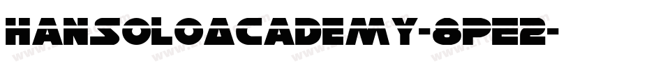 HanSoloAcademy-8pE2字体转换