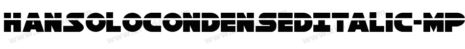 HanSoloCondensedItalic-MPaw字体转换