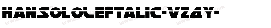 HanSoloLeftalic-vz4y字体转换