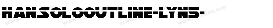 HanSoloOutline-lyn5字体转换