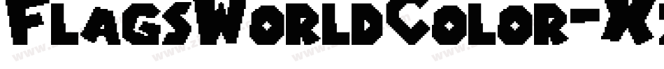 FlagsWorldColor-XzV9字体转换