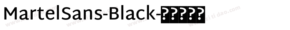 MartelSans-Black字体转换