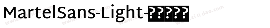 MartelSans-Light字体转换