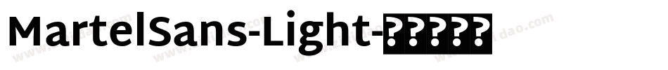 MartelSans-Light字体转换