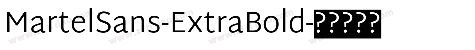 MartelSans-ExtraBold字体转换