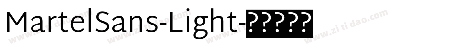MartelSans-Light字体转换