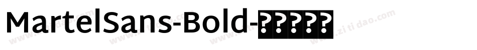 MartelSans-Bold字体转换