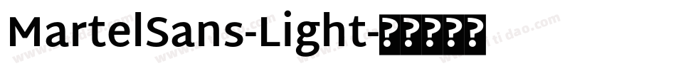 MartelSans-Light字体转换