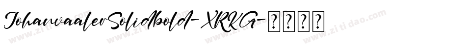 JohanvaalerSolidbold-XRKG字体转换