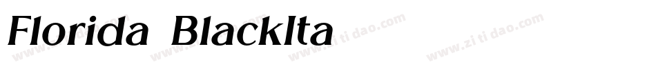 Florida-BlackIta字体转换