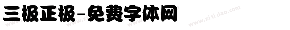 三极正极字体转换