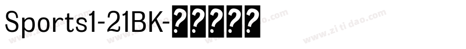 Sports1-21BK字体转换