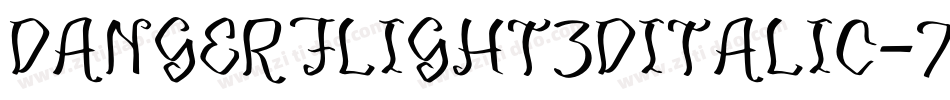 DangerFlight3DItalic-7VqB字体转换