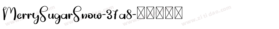MerrySugarSnow-37a8字体转换