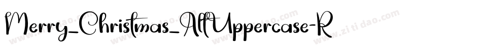 Merry_Christmas_AltUppercase-Regular字体转换