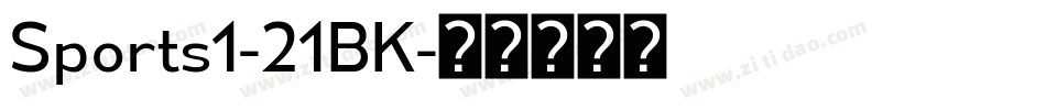 Sports1-21BK字体转换