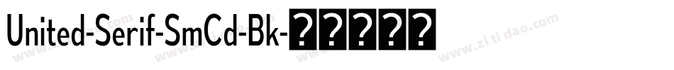 United-Serif-SmCd-Bk字体转换