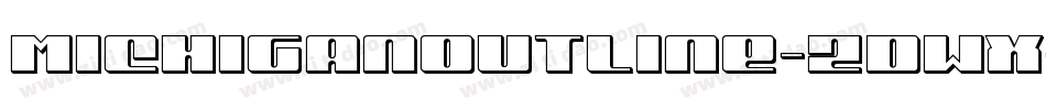 MichiganOutline-ZDWx字体转换