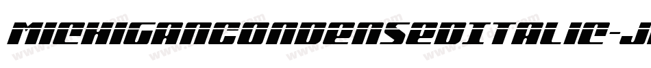 MichiganCondensedItalic-JPw7字体转换