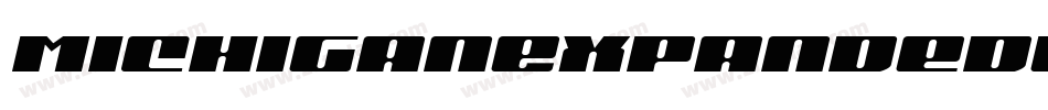 MichiganExpandedLaserItalic-P0o2字体转换