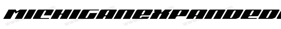 MichiganExpandedLaserItalic-P0o2字体转换