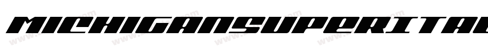 MichiganSuperItalic-pdqa字体转换