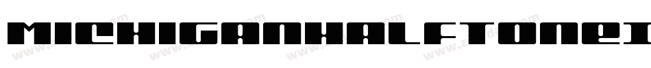 MichiganHalftoneItalic-03Go字体转换