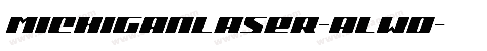 MichiganLaser-alWo字体转换