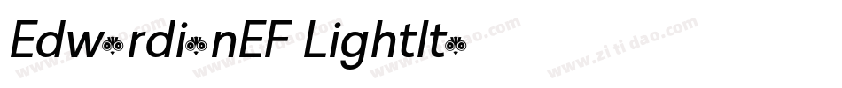 EdwardianEF-LightIta字体转换