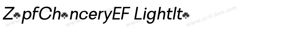 ZapfChanceryEF-LightIta字体转换